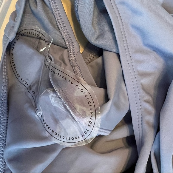 NWT Ellen Tracy Stone Blue One Piece Swimsuit 10 - Picture 3 of 6